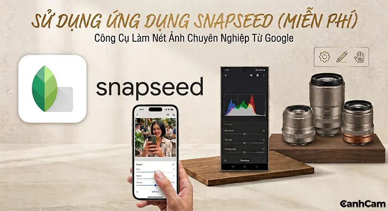 Cách làm nét ảnh bằng ứng dụng Snapseed