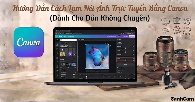 Cách Làm Nét Ảnh Trực Tuyến Bằng Canva