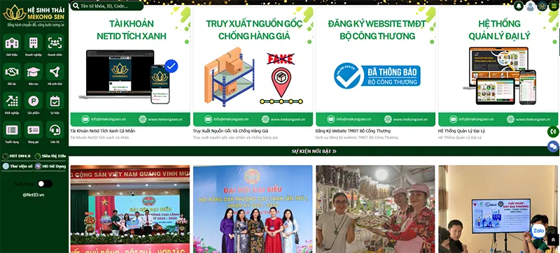 MEKONG SEN - Công ty thiết kế website tại Đồng Tháp