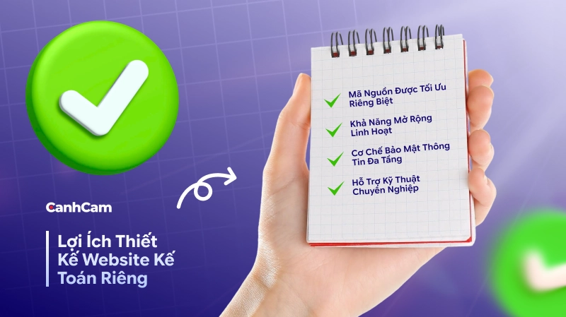 Lợi ích khi lựa chọn giải pháp thiết kế website dịch vụ kế toán