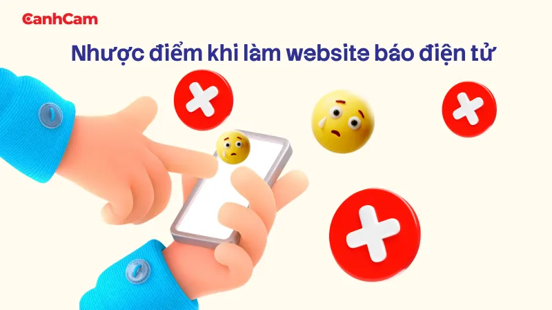 Nhược điểm khi làm website báo điện tử