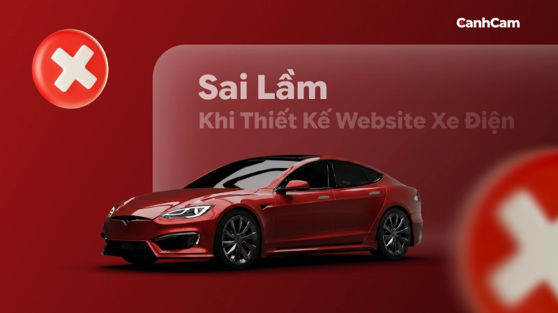 Sai lầm cần tránh khi thiết kế website xe điện