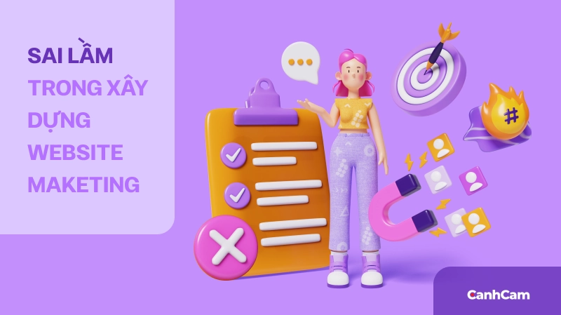 Sai lầm cần tránh khi thiết kế website dịch vụ marketing