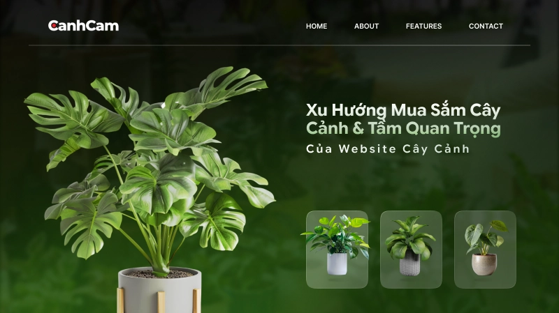 Tầm quan trọng của thiết kế website cây cảnh