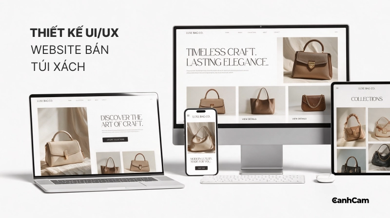 Thiết kế giao diện UI UX cho website bán túi xách