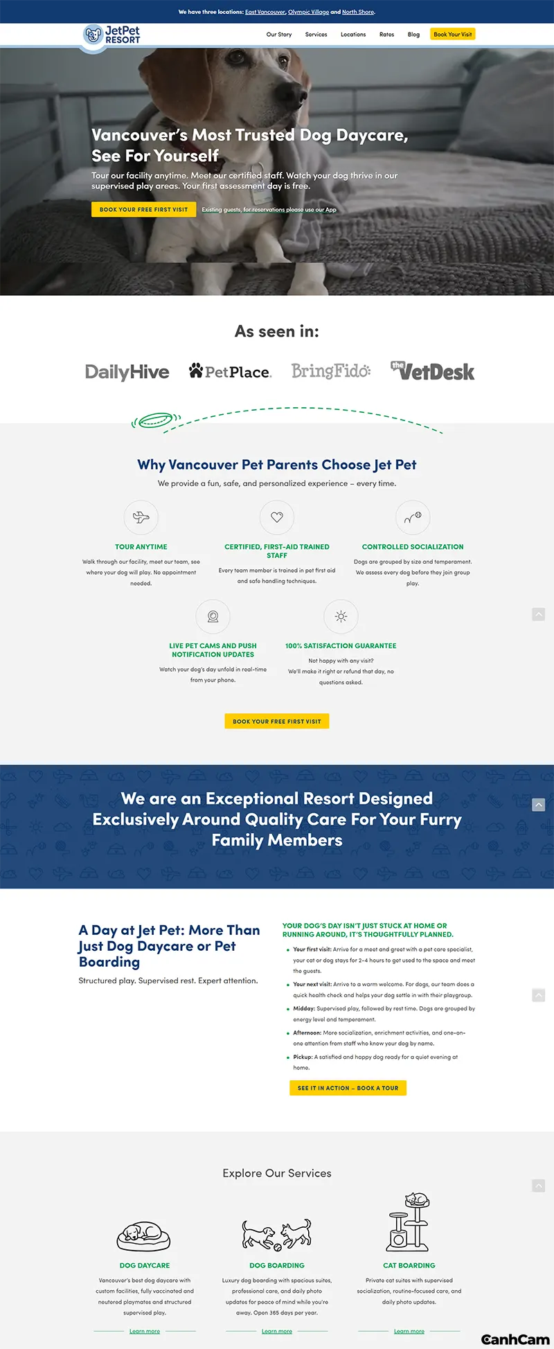 Thiết kế website thú cưng theo phong cách Luxury Pet Care (Chăm sóc thú cưng cao cấp)