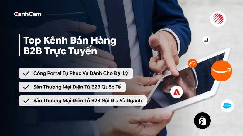 Top kênh bán hàng B2B trực tuyến