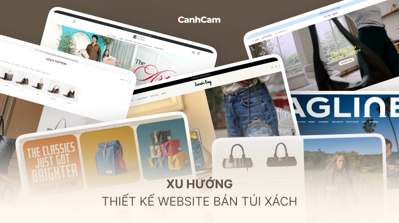 Mẫu giao diện website bán túi xách