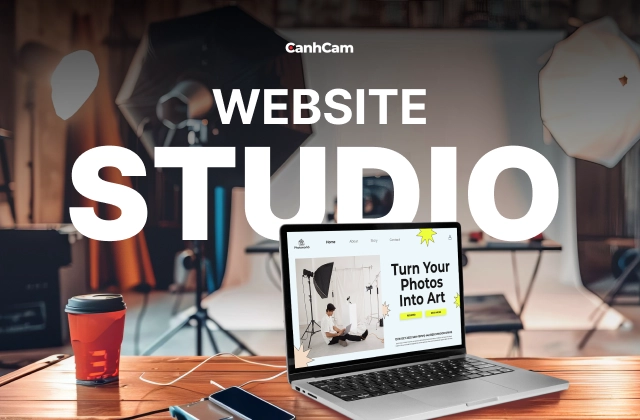 Thiết kế website studio chuyên nghiệp, giao diện đẹp mắt