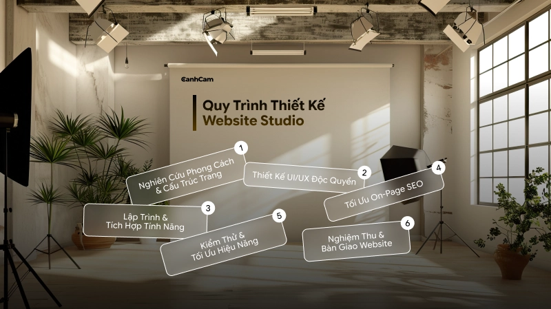 Quy trình triển khai dịch vụ thiết kế website studio chuyên nghiệp