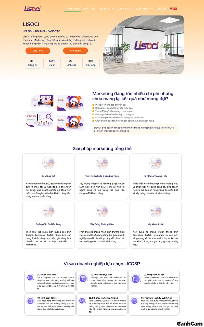 Giao điện thiết kế website daklak / Đắk Lắk của Lisoci