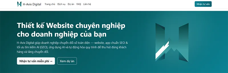 H-Avix Digital - Đơn vị cung cấp dịch vụ thiết kế website Lào Cai