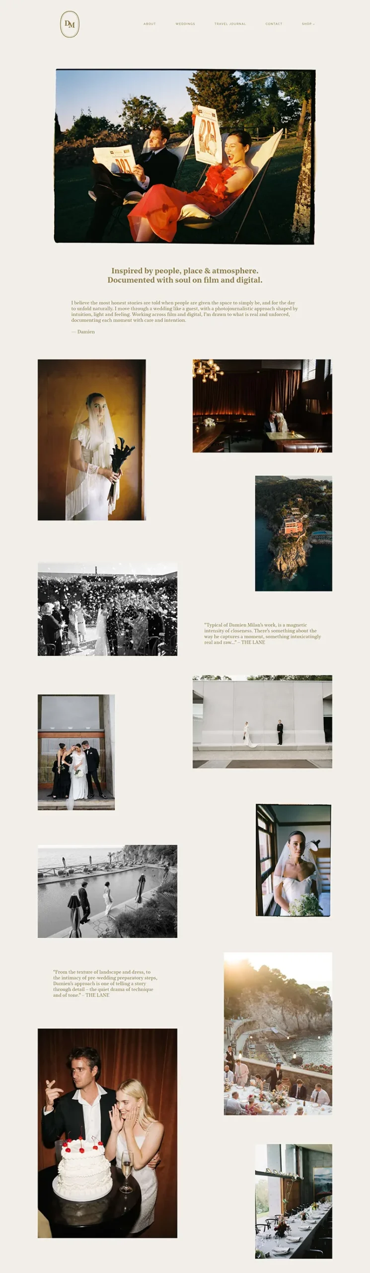 Phong cách Dark & Editorial Photography là lựa chọn cho các thiết kế website studio theo đuổi dòng ảnh chân dung nghệ thuật