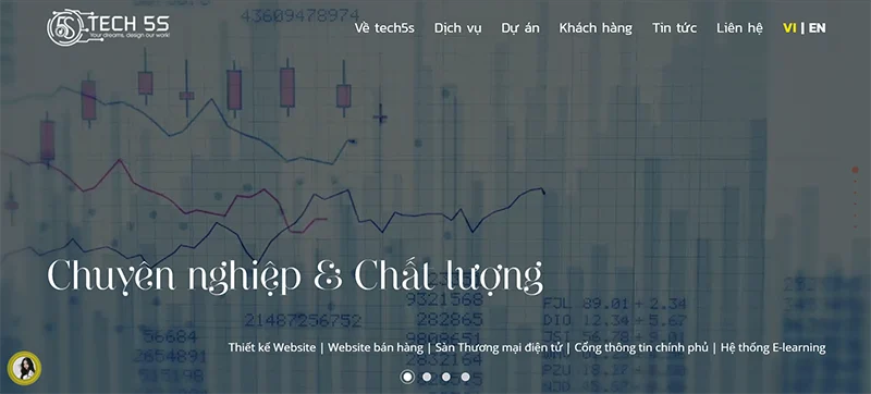 Tech5s (Công ty Cổ phần Tech5S) - đơn vị công nghệ giàu kinh nghiệm hoạt động trong lĩnh vực thiết kế website Thái Nguyên