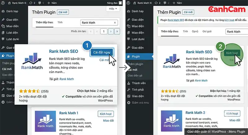 Cài đặt và kích hoạt Rank Math SEO