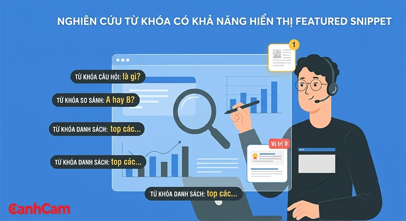 Nghiên cứu từ khóa có khả năng hiển thị Featured Snippet