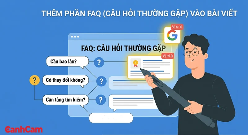 Thêm phần FAQ (Câu hỏi thường gặp) vào bài viết