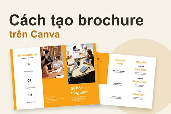 cách tạo brochure trên Canva